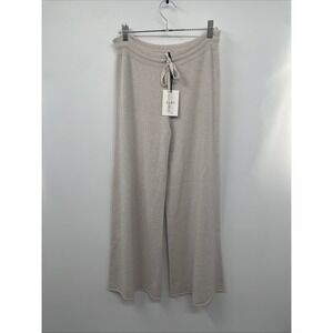 Jaki Relaxed Pants Women's S/M Light Beige Drawstring Waist Baggy Minimalist NWT